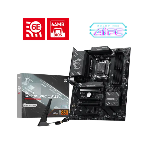 MSI B850 GAMING PRO WIFI6E AMD Motherboard