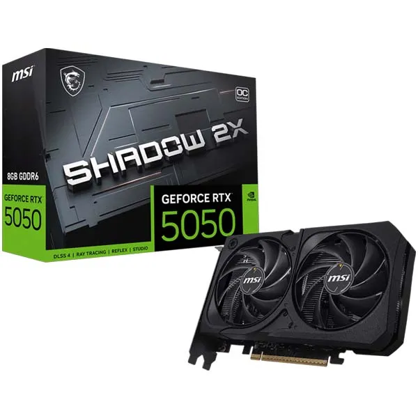 MSI GeForce RTX 5050 8G SHADOW 2X OC Graphics Card