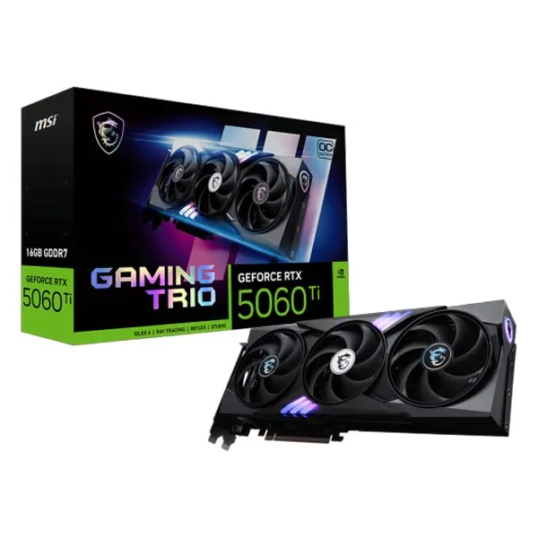MSI GeForce RTX 5060 Ti 16G GAMING TRIO OC Graphics Card