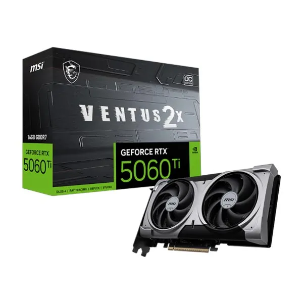 MSI GeForce RTX 5060 Ti 16G VENTUS 2X OC PLUS Graphics Card