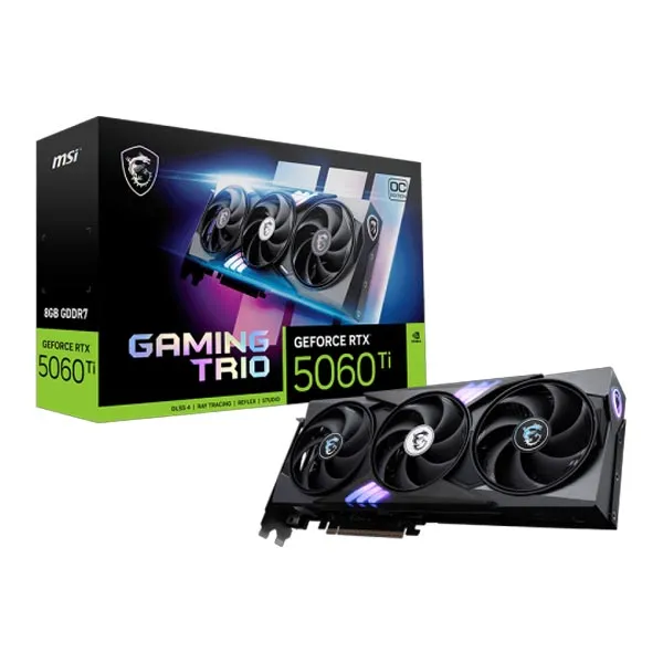 MSI GeForce RTX 5060 Ti 8G GAMING TRIO OC Graphics Card