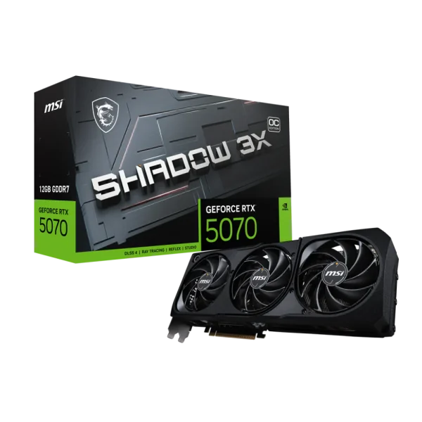 MSI GeForce RTX 5070 Shadow 3X OC 12GB GDDR7 Graphic Card