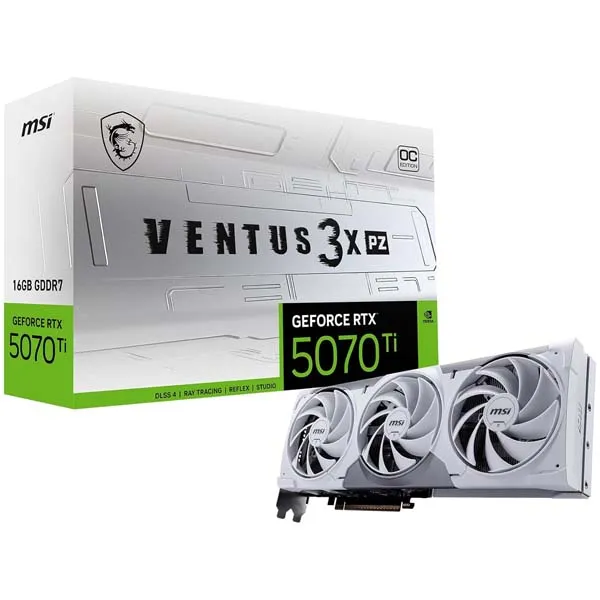 MSI GeForce RTX 5070 Ti 16GB VENTUS 3X PZ OC Graphics Card