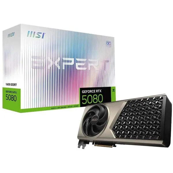 MSI GeForce RTX 5080 16G EXPERT OC Graphics Card