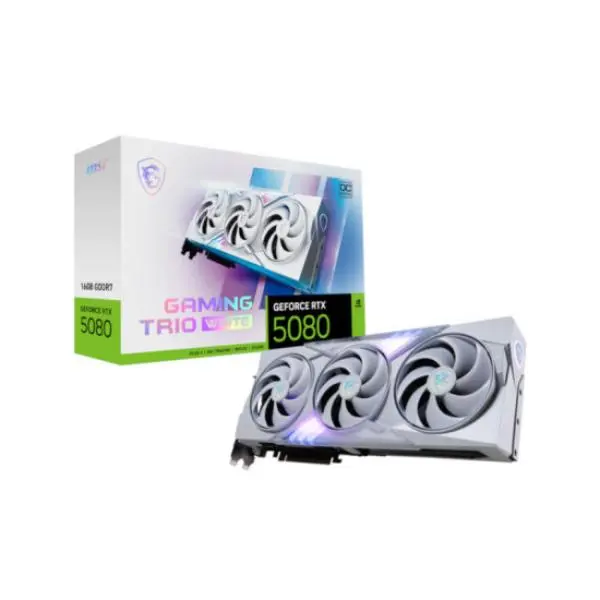 MSI GeForce RTX 5080 16G GAMING TRIO OC WHITE Graphics Card