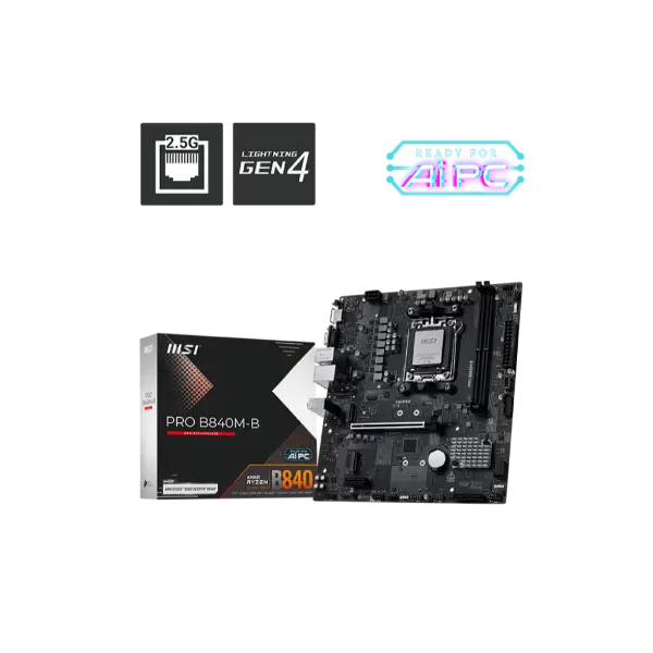 MSI PRO B840M-B m-ATX AMD Motherboard