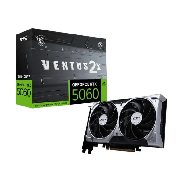MSI RTX 5060 Ventus 2X OC 8GB GDDR7 Graphics Card