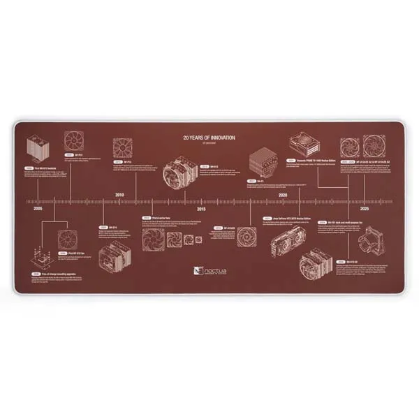 Noctua NP-DM3 20-Year Anniversary 90x40cm Desk Mat (Brown)