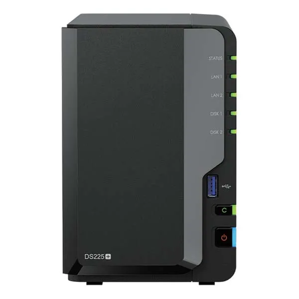 Synology DiskStation DS225+ 2-Bay Upto 40TB Storage Support NAS Enclosure