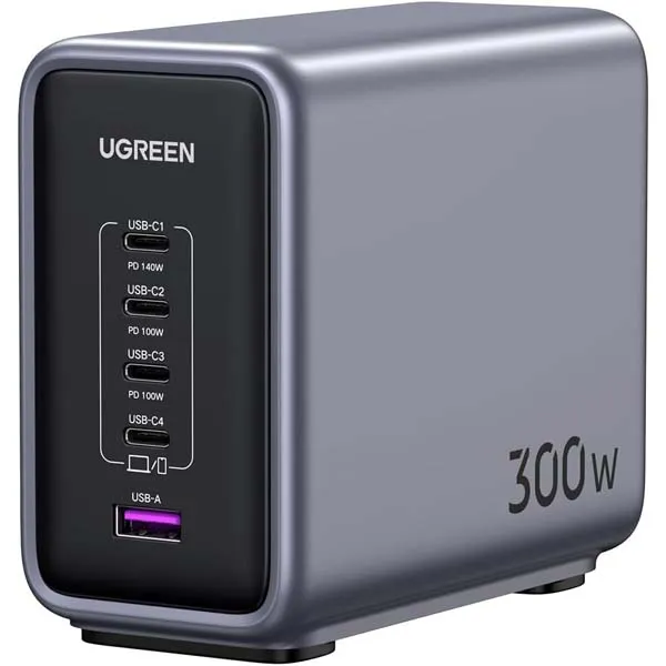 UGREEN CD333 Nexode 300W GaN USB C 5-Port Desktop Charging Station