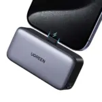 UGREEN Pb503 5000mAh Power Bank Built-in USB C Port 22.5W Portable Charger Black