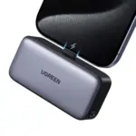 UGREEN Pb503 5000mAh Power Bank Built-in USB C Port 22.5W Portable Charger Black