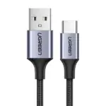 Ugreen US288 USB-A 2.0 to USB-C Cable Nickel Plating Aluminum Braid 0.25m (Gray-60124)