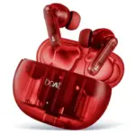 boAt Airdopes 191 ANC 32dB ANC TWS Ear Buds Wireless Earphones with mic Pellucid Red