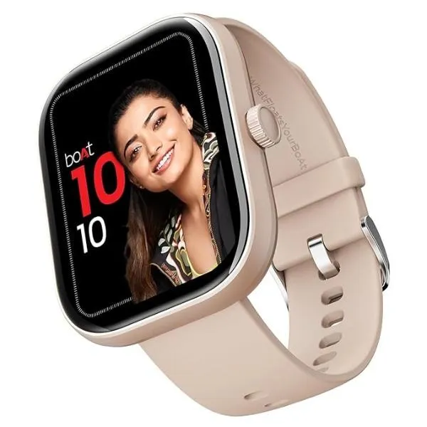 boAt Wave Sigma w 2.01 5.1 cm HD Display Smart Watch Cherry Blossom