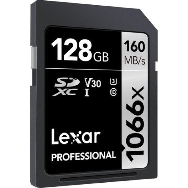 Lexar 128GB Professional 1066x SDXC UHS-I Memory Card (SILVER Series)