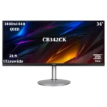 Acer CB342CK 34 Inch (86.36 Cm) IPS Ultrawide (21:9) QHD 3440 X 1440 Pixels LCD Monitor with LED Backlight I AMD Radeon Freesync I HDR Ready, 1MS VRB I 75Hz Refresh | (Silver)