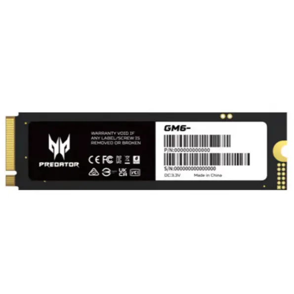 Acer Predator 4TB GM6 BL.9BWWR.135 M.2 2280 PCIe Gen4 x4 SSD