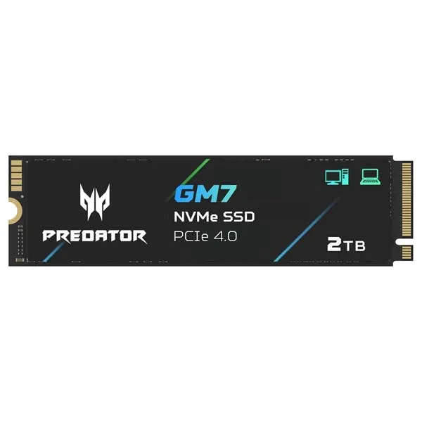 acer Predator GM7 2TB M.2 2280 PCIe Gen 4 x4 NVMe 2.0 SSD