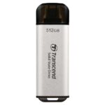 Transcend 300C 512GB USB C Portable External SSD (Silver)