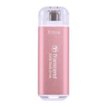 Transcend 300C 512GB USB C Portable External SSD (Pink)