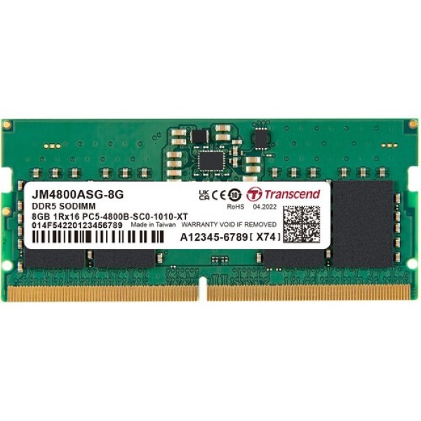 Transcend JetRam 8GB DDR5 4800Mhz