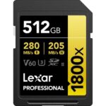 Lexar 512GB Professional 1800x sdxc
