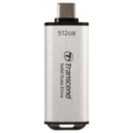 Transcend 300C 1TB USB C Portable External SSD (Silver) - Image 2