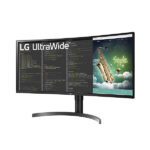 LG Curved Ultrawide 34Wn80C, 34 Inch (87 cm) Qhd 3440 X 1440 Pixels, IPS Display - HDR 10, Srgb 99%, 1.07 Billion Colors, USB C with 60W Power Delivery, Display Port, Hdmi, Black - Image 2