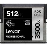 LEXAR 512GB PROFESSIONAL 3500X CFAST 2.0 MEMORY CARD