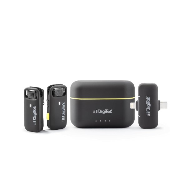 Digitek DWM 103 Wireless Microphone System with Dual Interface Type C & Lightning Connector