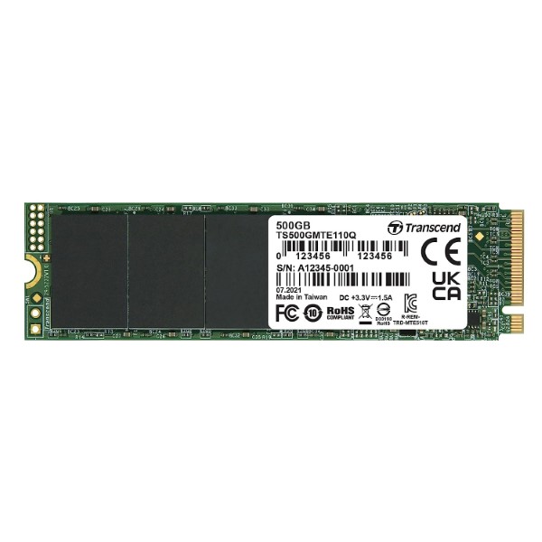 Transcend 110Q 500GB NVMe M.2 2280 SSD Drive #TS500GMTE110Q