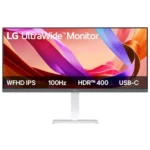 LG 34U530A-W 34-inch UltraWide WFHD (2560 x 1080) IPS Wide Computer Monitor, 100Hz, VESA DisplayHDR 400, HDMI, DisplayPort, USB Type-C, Tilt/Height/Swivel Stand, White - Image 5