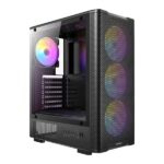 Antec VCX300 ARGB ATX Mid Tower Gaming Cabinet (Black)