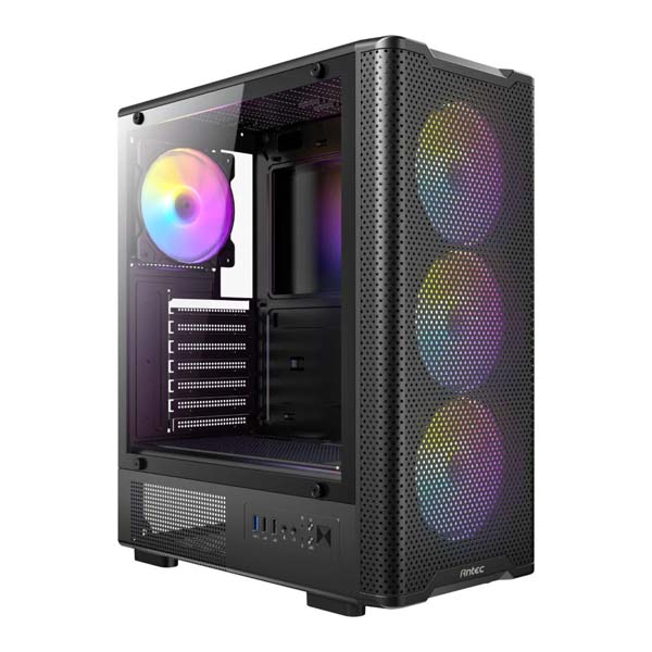 Antec VCX300 ARGB ATX Mid Tower Gaming Cabinet (Black)
