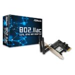 ASRock 802.11ac 2.4G/5G Dual Band PCI Express Wireless WiFi Network Adapter Card