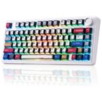 AULA F75 75% Wireless RGB Backlit Tri-Mode Gaming Mechanical Keyboard With Knob | Comic Keycap – Reaper Switches (F75CKR)