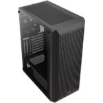 Aerocool Beam V1 ATX Mid Tower WITH 1 Black Fan Cabinet (Black) - Image 2