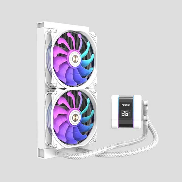 Alseye M240 PLUS ARGB CPU Liquid Cooler (White)
