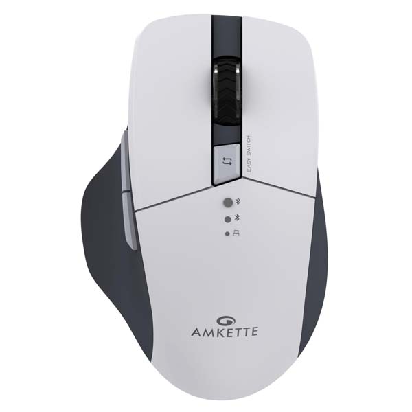 Amkette Hush Pro Epic M Rechargeable Wireless Mouse (White)