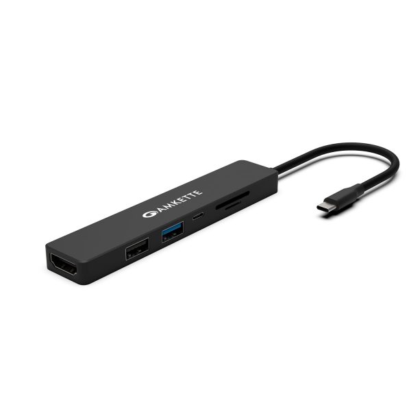 Amkette Type-C 6 in 1 Multiport Hub