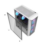 Ant Esports 220 Air Auto RGB (ATX) Mid Tower Cabinet (White) - Image 5