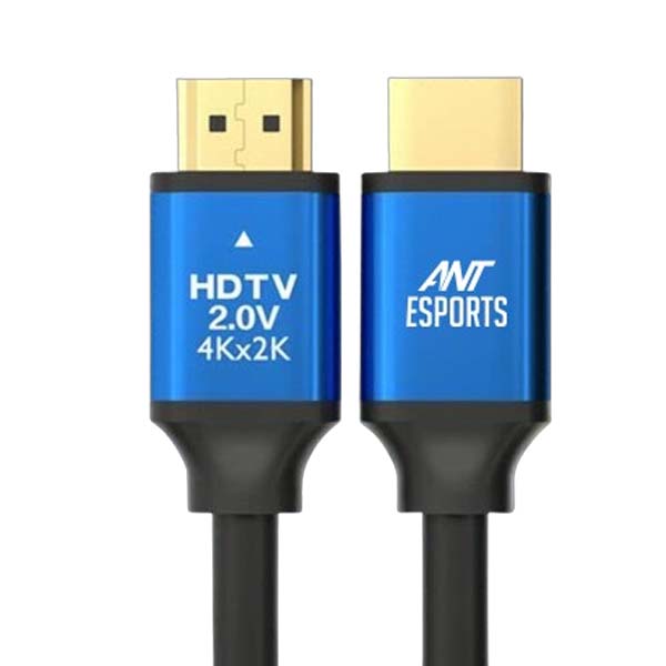 Ant Esports AEH102 4K HDMI Cable with Blue Metal Cap (2 Meters)