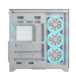 Ant Esports Crystal Mirror ATX Mid Tower Case (White) - Image 2