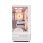 Ant Esports Crystal X6 ARGB (ATX) Mid Tower Cabinet (White) - Image 2