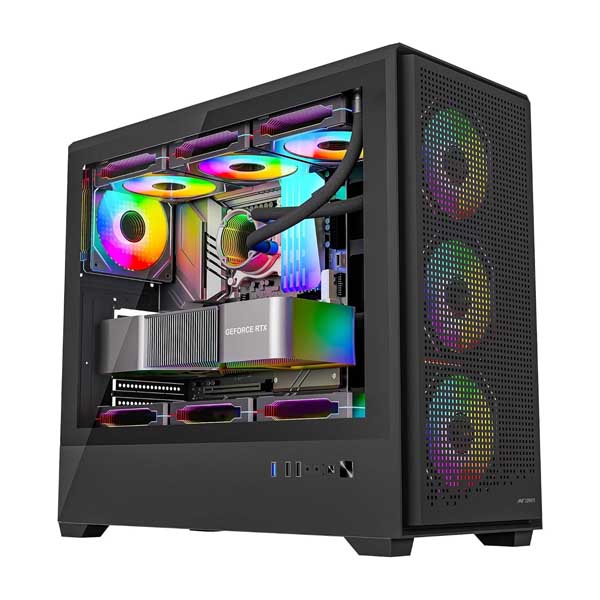 Ant Esports EVO 360 Lite ATX Mid-Tower Gaming Cabinet (Black)