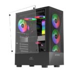 Ant Esports ICE-100 Auto RGB (ATX) Mid Tower Cabinet (Black) - Image 2