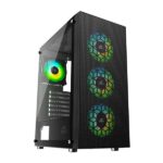 Ant Esports ICE-110 Auto RGB (E-ATX) Mid Tower Cabinet (Black) - Image 2