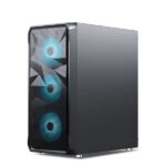 Ant Esports ICE-112 Auto RGB (ATX) Mid Tower Cabinet (Black) - Image 2