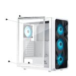 Ant Esports ICE-112 Auto RGB (ATX) Mid Tower Cabinet (White) - Image 4